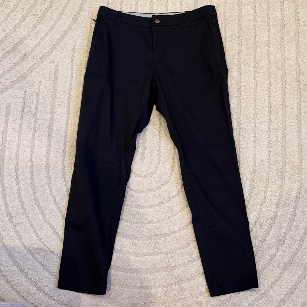 Birddogs Black Performance Pants Men’s 34x30 Athletic Fit Stretch Golf Work Pant